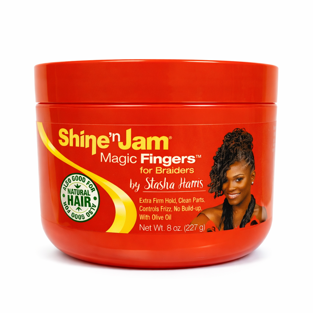 Shine’n Jam Magic Fingers for Braiders – Extra Firm Hold Gel 227g
