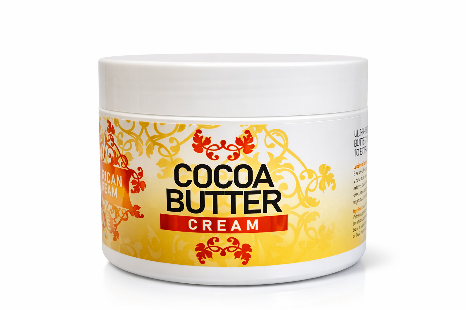 Cocoa Butter Cream 500 ml – Återfuktande Kroppskräm med Kakaosmör