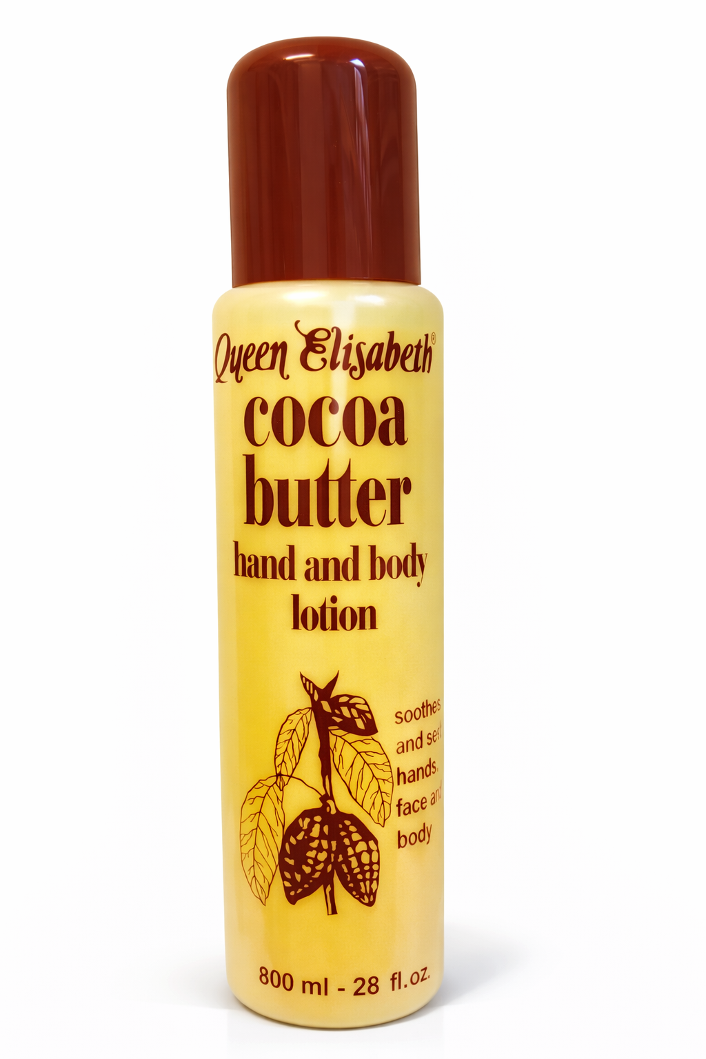 Queen Elizabeth Cocoa Butter Hand & Body Lotion 800 ml – Återfuktande Body Lotion