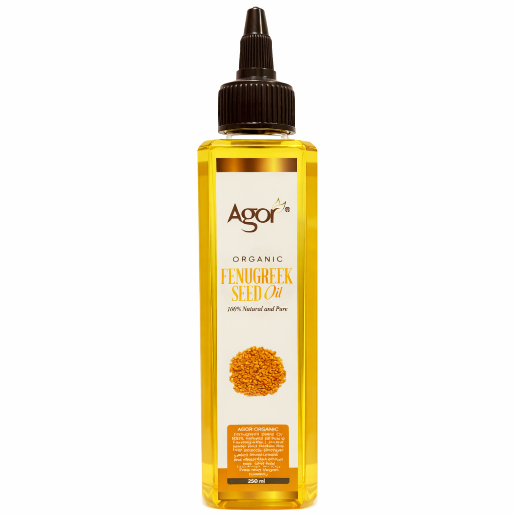 Agor Organic Fenugreek Seed Oil – Hårolja för Tillväxt & Styrka 250ml
