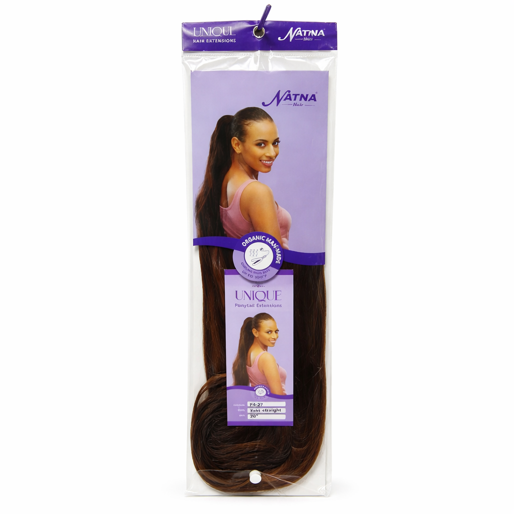 Natna Unique Ponytail 20” – Yaki Straight Hästsvans (Natural Look)