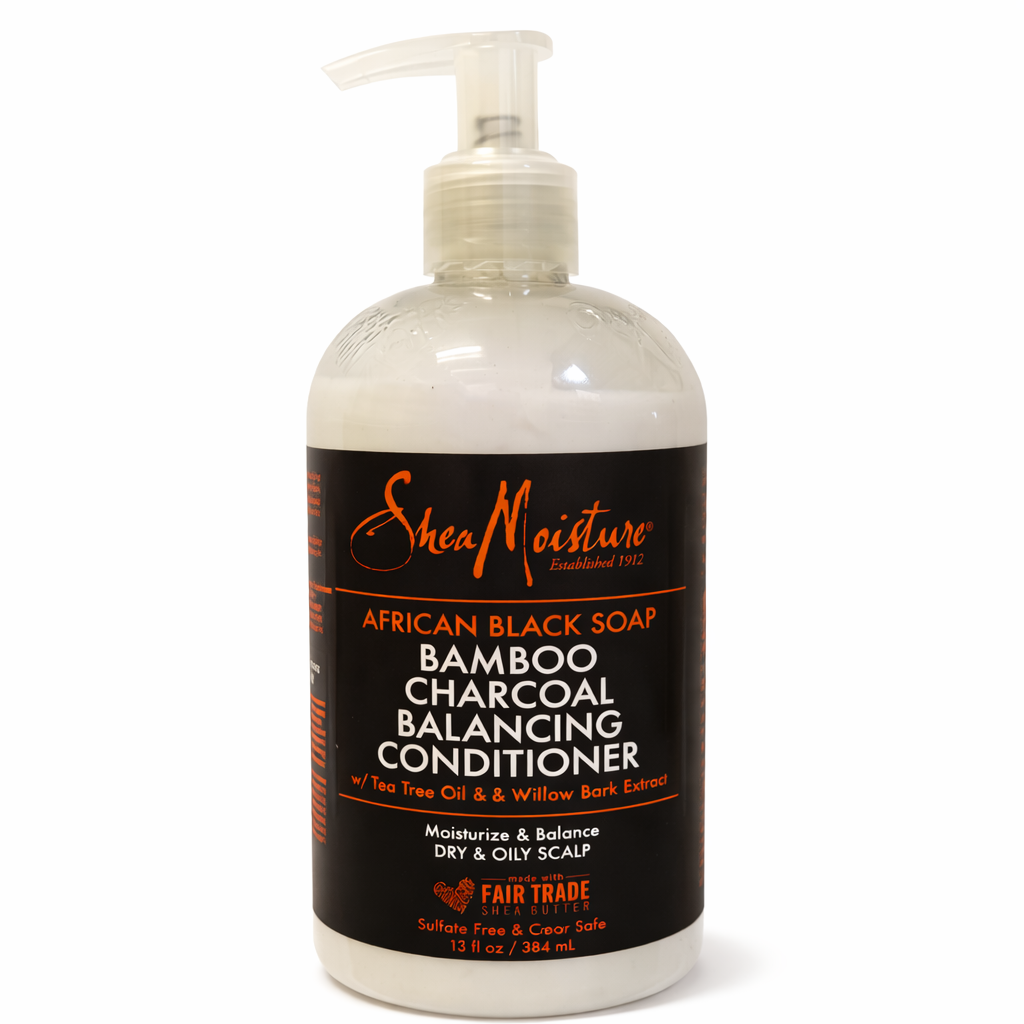 SheaMoisture African Black Soap Bamboo Charcoal Balancing Conditioner 384ml