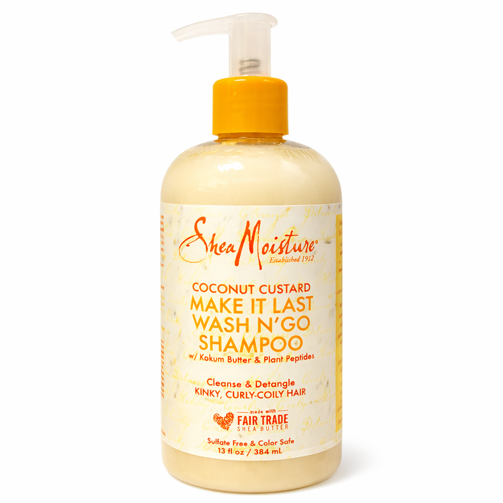 SheaMoisture Coconut Custard Make It Last Wash N’ Go Shampoo 384ml