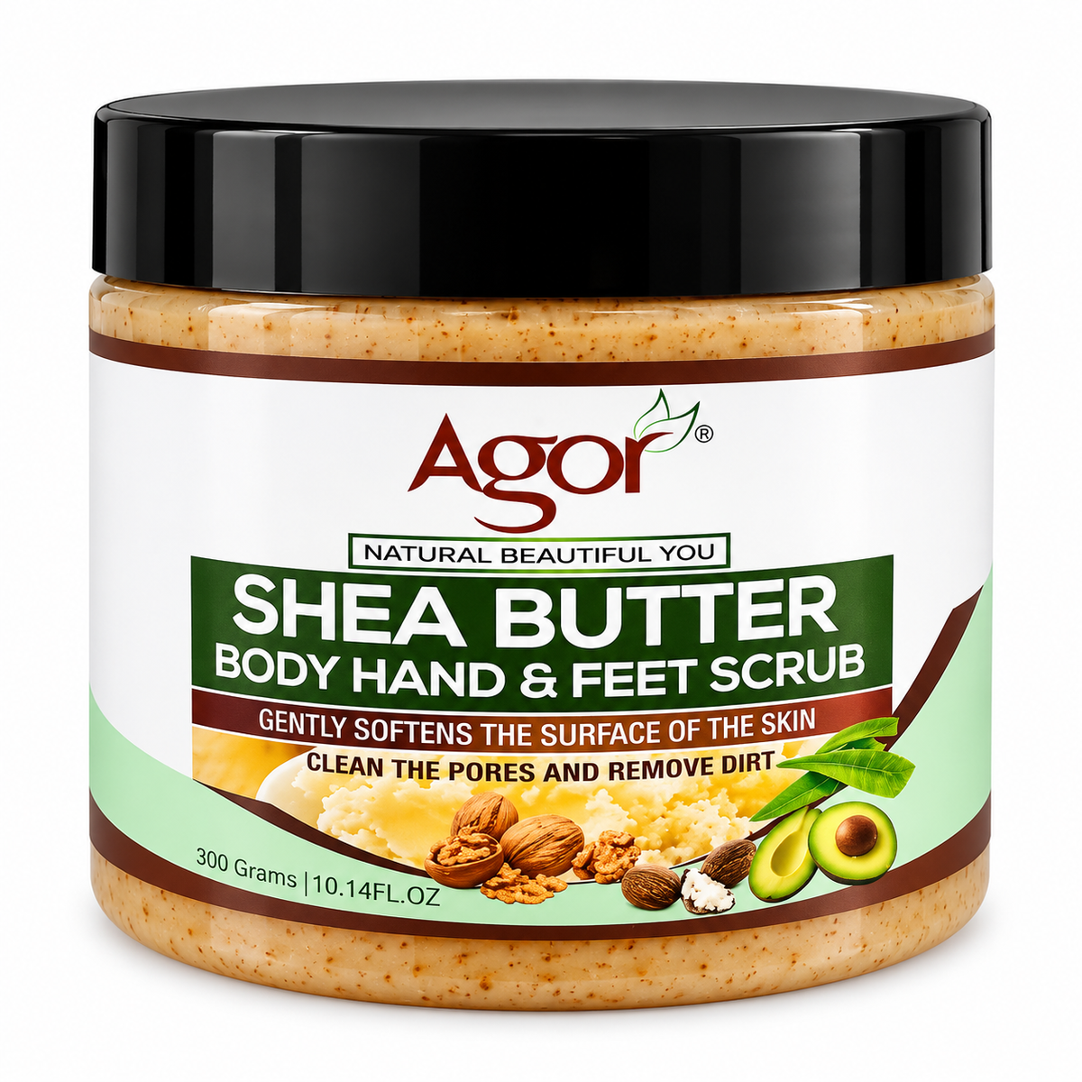 Agor Shea Butter Body Hand & Feet Scrub – 300 g