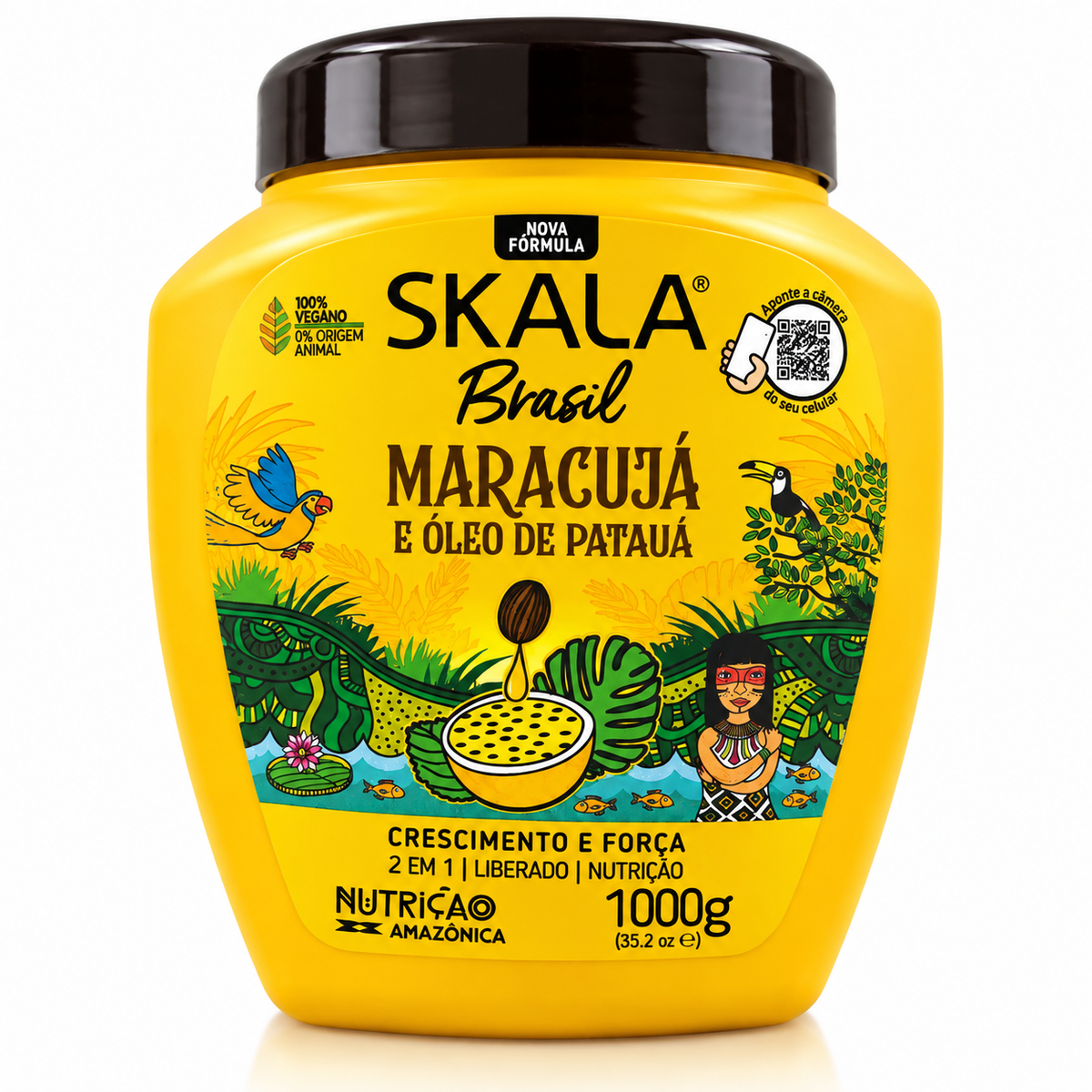 Skala Brasil Maracujá & Óleo de Patauá – Hårmask 1000 g