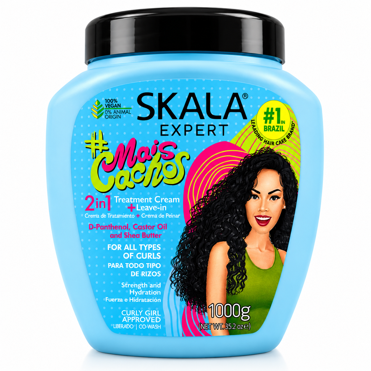 Skala Expert #Mais Cachos 2-i-1 Treatment Cream + Leave-in – 1000 g
