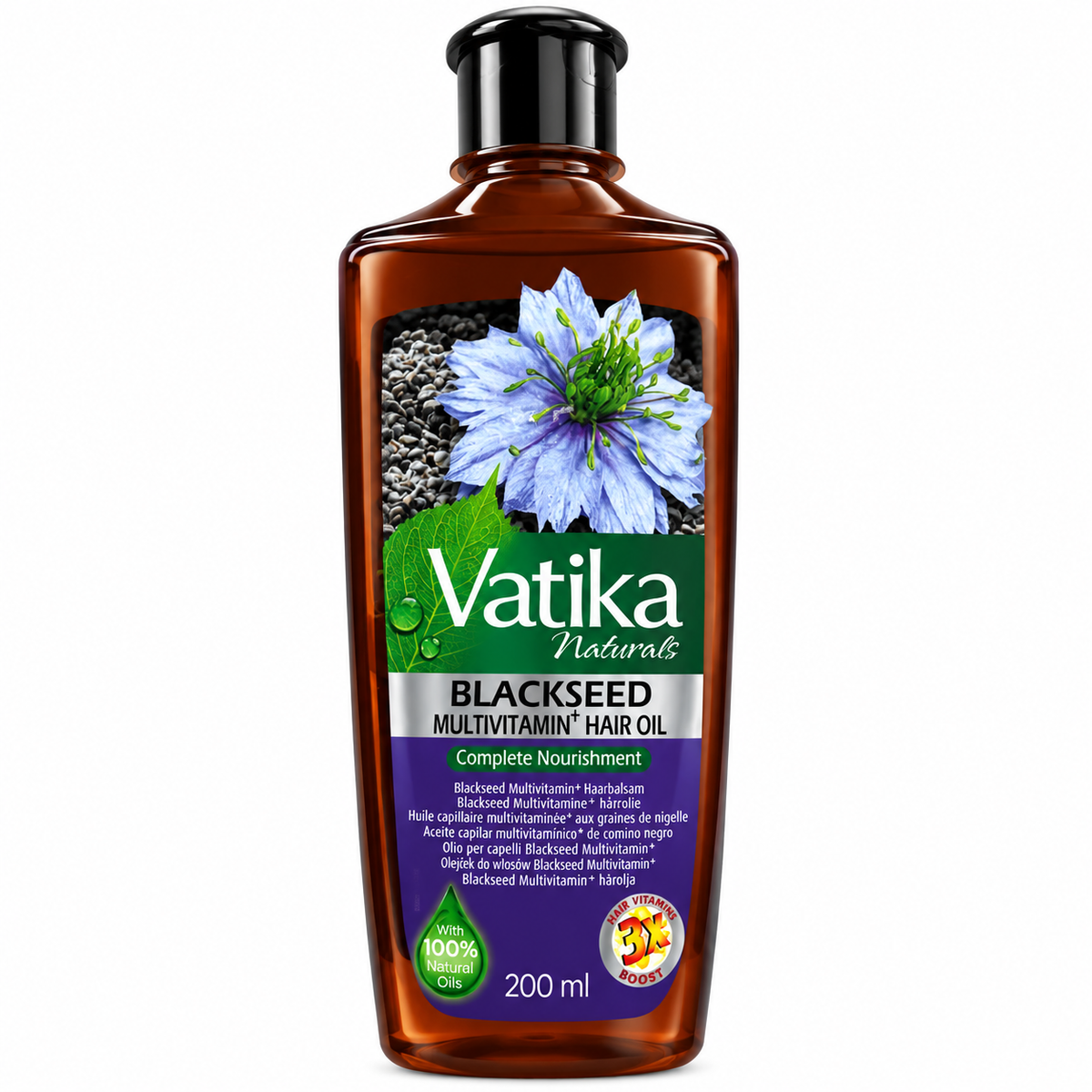 Vatika Naturals Blackseed Multivitamin+ Hair Oil – 200 ml