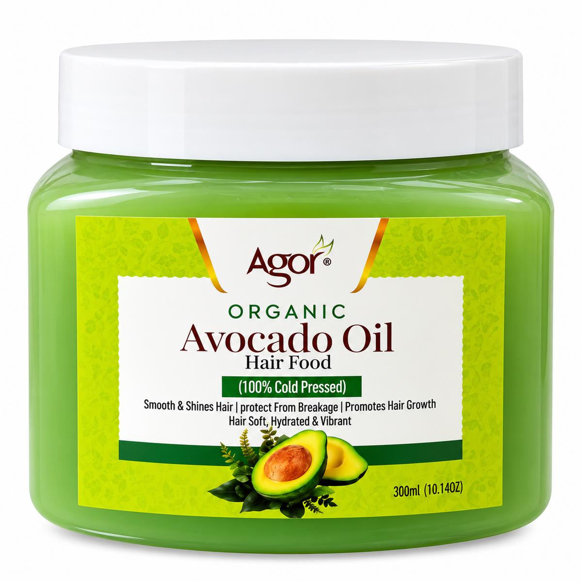 Agor Organic Avocado Oil Hair Food – 300 ml