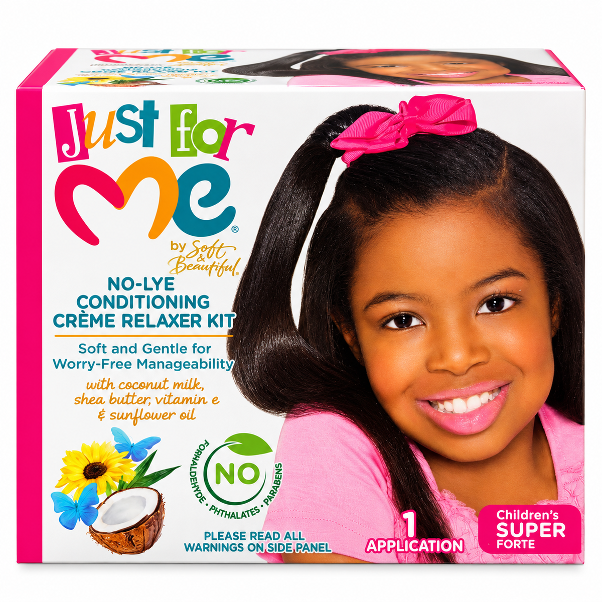 Just For Me No-Lye Conditioning Crème Relaxer Kit – Children’s Super