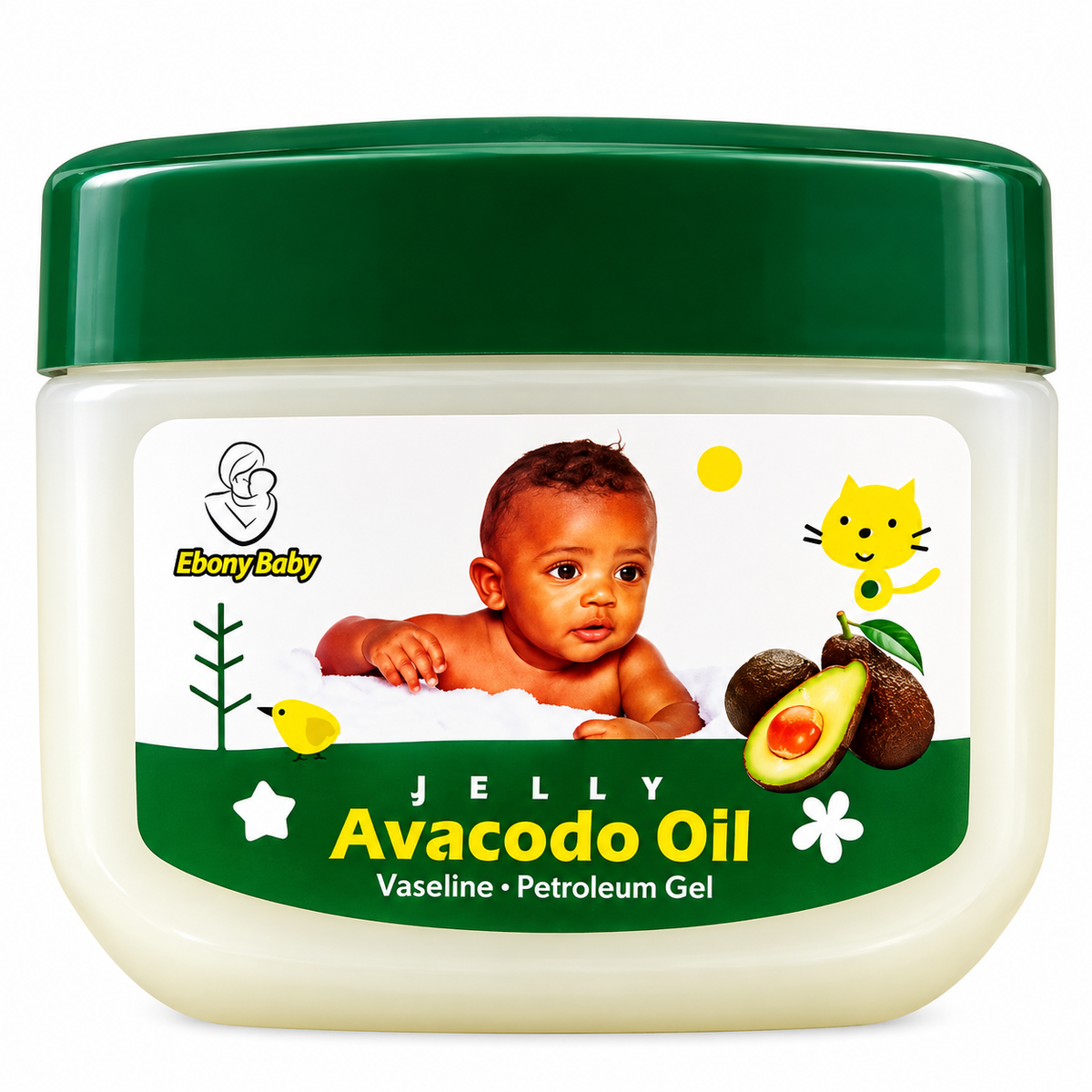 Ebony Baby Jelly Avocado Oil – Vaseline Petroleum Gel – 440 ml