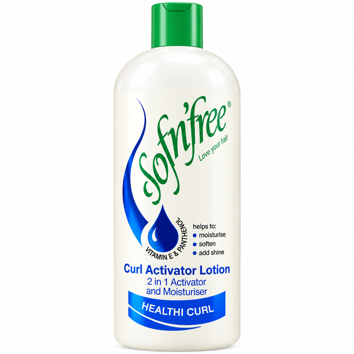 Sofn’free Curl Activator Lotion 2 in 1 – Vitamin E & Panthenol – 1 L