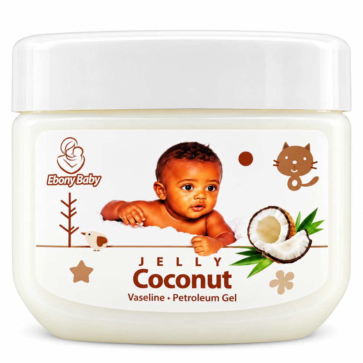 Ebony Baby Jelly Coconut – Vaseline Petroleum Gel – 440 ml