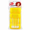 STÖHR Hair Rollers – Gula Hårrullar med Clips